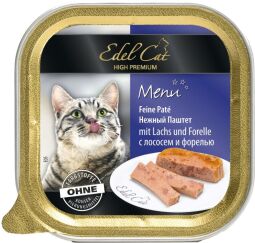 Вологий корм для кішок Edel Cat з лососем та фореллю 100 г - 100 (г)