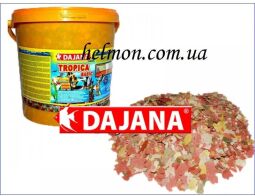 Dajana Tropica Basic 10л/2кг - поживний корм для акваріумних рибок з 7 видів пластівців
