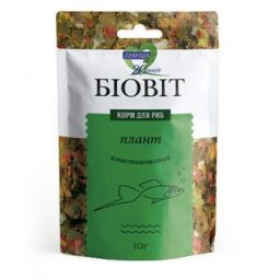 Природа Біовіт Плант – корм в пластівцях для травоїдних риб, 10 гр