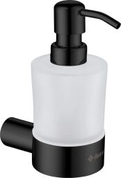 Дозатор для мыла, настенный Deante Round, 200мл, черный (ADR_N421) от производителя Deante