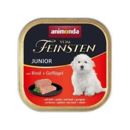 Консерва Animonda Vom Feinsten Junior with Beef + Poultry для цуценят, з яловичиною та птицею, 150г від виробника Animonda