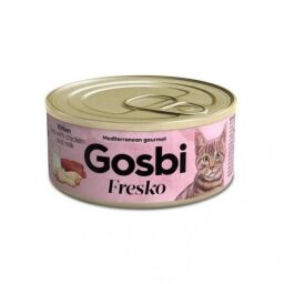 Вологий корм для кошенят Gosbi Fresko Cat Kitten Tuna Chicken & Milk 70 г з тунцем і куркою