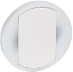 Лицевая панель выключателя с кольцевой подсветкой 1-клавишного Белый Celiane Legrand (065004) от производителя Legrand