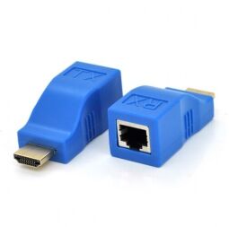 Адаптер Voltronic HDMI - RJ-45 (M/F), Blue (YT-SCPE HDMI-30m720P/14662)
