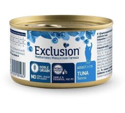 Exclusion Cat Adult Tuna консерва для взрослых кошек с тунцем 85 г (8011259004031) от производителя Exclusion