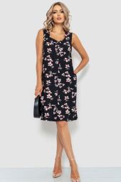 Сукня-халат жіночий AGER, з квітковим принтом на ґудзиках, колір чорний, 102R349