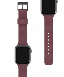 Ремінець UAG [U] для Apple Watch 44/42 [U] Dot Silicone, Aubergine