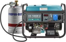 Генератор газо-бензиновий Konner&Sohnen KS 7000E G, 230В, 5.5кВт, електростартер, 77.2кг