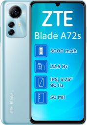 Смартфон ZTE Blade A72s 4/128GB Dual Sim Blue (Blade A72s 4/128GB Blue) от производителя ZTE