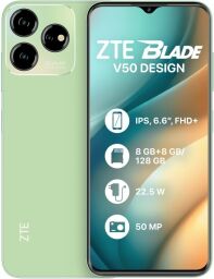 Смартфон ZTE Blade V50 Design 8/128GB Dual Sim Green (Blade V50 Design 8/128GB Green) від виробника ZTE