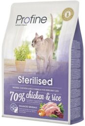 Сухий корм Profine Cat Sterilised (для кастрованих котів, курка+рис) 2 кг (170563/7671) від виробника Profine