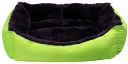 Лежак для собак Milord JELLYBEAN XL 95*70*2 см (салатовий/чорний)