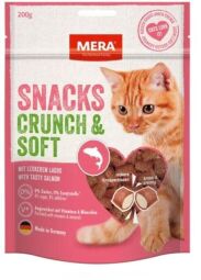 Лакомство для кошек снеки с лососем MERA SNACKS Crunch & Soft Lachs 200 г (083330-3038) от производителя MeRa
