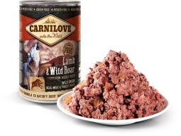 Влажный корм для собак Carnilove Dog LAMB & WILD BOAR с ягненком и кабаном 400 г. (1111150030) от производителя Carnilove