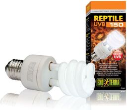 Ультрафіолетова лампа флуоресцентна для пустельного тераріуму Exo Terra Reptile UVB 150 Е27, 13 Вт