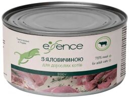 Корм Essence вологий з яловичиною для дорослих котів 200 гр (4820261920413) від виробника Essence