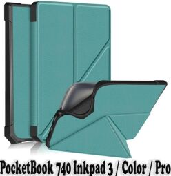 Чохол-книжка BeCover Ultra Slim Origami для PocketBook 740 Inkpad 3/Color/Pro Dark Green (707453)