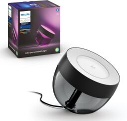 Настільний світильник розумний Philips Hue Iris, 2000K-6500K, RGB, ZigBee, Bluetooth, димування, чорний (929002376201) від виробника Philips