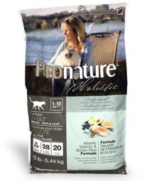 Pronature Holistic Adult Atlantic Salmon & Brown Rice 5,44 кг сухої холістік корм для котів всіх порід (ПРХКВАЛКР5_44) від виробника Pronature Holistic