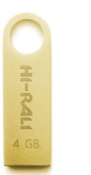 Флеш-накопичувач USB 4GB Hi-Rali Shuttle Series Gold (HI-4GBSHGD) від виробника Hi-Rali