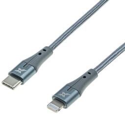 Кабель Grand-X USB Type-C - Lightning (M/M), MFI, Power Delivery 18W, 1 м, Gray (CL-01) від виробника Grand-X