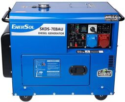 Генератор дизельный EnerSol, 230В/380В (1/3 фазы), 6/6.5кВт, электростартер, AVR, 156кг. (SKDS-7EBAU) от производителя EnerSol