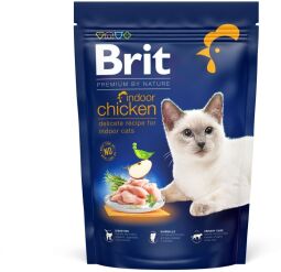 Корм Brit Premium by Nature Cat Indoor сухой с курицей для взрослых кошек живущих в помещении 0.8 кг (8595602553068) от производителя Brit Premium