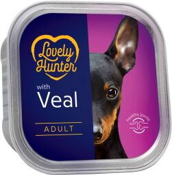 Корм Lovely Hunter Adult Veal вологий з телятиною для дорослих собак 150 гр (4771317454447) від виробника Lovely Hunter