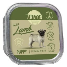 Влажный корм для щенков с ягнятами ARATON Puppy with Lamb 150 г (4771317457028) от производителя ARATON