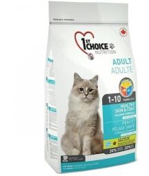 1st Choice Adult Healthy Skin & Coat 10 кг лосось сухий корм для котів для здорової шкіри і блискучої вовни (ФЧКЛХ10) від виробника 1st Choice