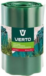 Лента газонная Verto, бордюрная, волнистая, 20смх9м, зеленый (15G512) от производителя Verto