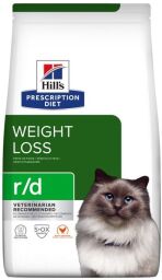 Сухой корм Hill's Prescription Diet r/d Weight Reduction для кошек с ожирением для снижения веса - 1.5 (кг) от производителя Hill's