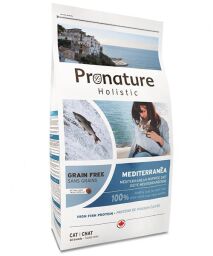 Корм Pronature Holistic Cat Adult Mediterranea сухий з лососем для дорослих котів 2 кг (065672652025) від виробника Pronature Holistic