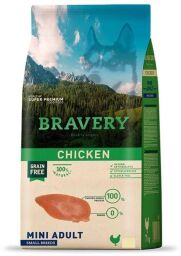 Сухий корм для собак малих порід з куркою Bravery Chicken Mini Adult 2 кг