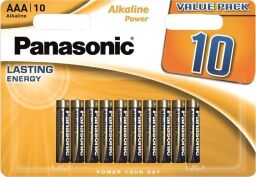Батарейка Panasonic ALKALINE POWER щелочная AAA блистер, 10 шт. (LR03REB/10BW) от производителя Panasonic
