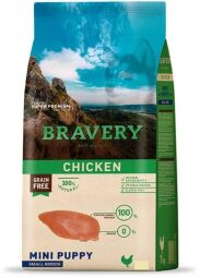 Сухий корм для цуценят дрібних порід із куркою Bravery Chicken Mini Puppy 2 кг (6770BRCHICPUPM_2KG) від виробника Bravery