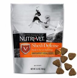 Nutri-Vet Shed-Defense Soft Chews ВНУТРИЯ-ВЕТА ЗАЩИТЫ ШЕРСТИ витамины для шерсти собак, жевательные таблетки 60 (SP11820) от производителя Nutri-Vet