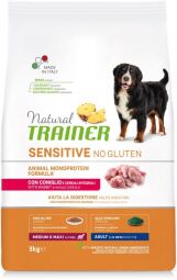 Сухий корм Natural Trainer Dog Sensitive Plus Adult MM With Rabbit для собак середніх і великих порід 3 кг. (8059149252636) від виробника Trainer