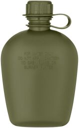 Фляга тактична у чохлі 2E Flask WB01, 1л, з кружкою для їжі, олива