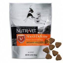 Вітаміни проти линяння у собак Nutri-Vet Shed Defense Max 60 табл (0669125118207) від виробника Nutri-Vet