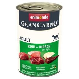 Консерва Animonda Gran Carno Adult Beef + Venison with Apple для собак, яловичина + оленина з яблуком - 400 (г) від виробника Animonda