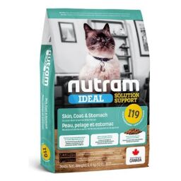 Корм холистик Nutram Ideal Solution Support Skin Coat Stomach 0.320 кг для кошек с чувствительным пи I19_(340g) від виробника Nutram