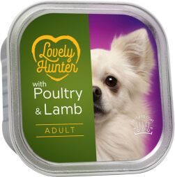 Корм Lovely Hunter Adult Poultry and Lamb вологий з м'ясом птиці та ягняти для дорослих собак 150 гр
