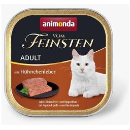 Консерва Animonda Vom Feinsten Adult with Chicken liver для котів, з курячою печінкою, 100 г від виробника Animonda