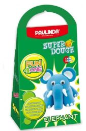 Масса для лепки Paulinda Super Dough Fun4one Слонёнок (подвижные глаза) (PL-1543) от производителя Paulinda