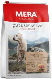 Сухий корм MERA ps fresh meat Rind&Kartoffel для дор. собак із свіжим м'ясом яловичини і картоплею; без/зерн 12,5кг