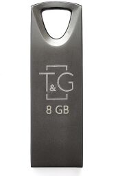 Флеш-накопичувач USB 8GB T&G 117 Metal Series Black (TG117BK-8G) від виробника T&G