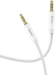 Аудіо-кабель Hoco UPA19 3.5 мм - 3.5 мм (M/M), 1 м, сріблястий (UPA19S) від виробника Hoco