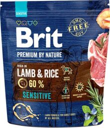 Сухой корм Brit Premium Dog Sensitive Lamb для собак с чувствительным пищеварением с мясом ягненка 1 кг - 1 (кг) от производителя Brit Premium