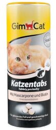 Ласощі для кішок GimCat Katzentabs Mascarpone & Biotion 425 г (для шкіри і вовни) (SZG-419084/408064) від виробника GimCat